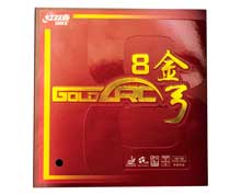 DHS Table Tennis Rubber Gold Arc 8 47.5/Med- [BLACK]