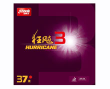 DHS Table Tennis Rubber Hurricane 3 37/2.15mm - [RED]