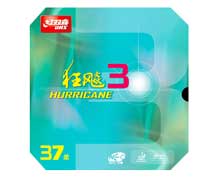 DHS Table Tennis Rubber Hurricane 3 Neo 37/2.10mm - [BLACK]