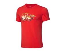 Table Tennis Clothes - Men's T Shirt [RED]